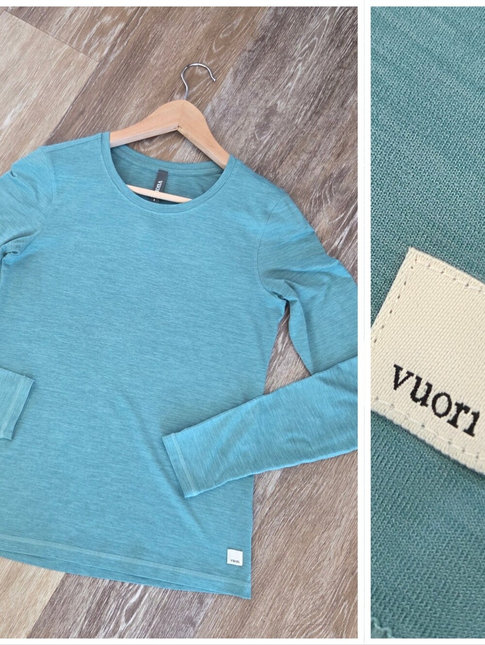 Vuori Lux Crew Long Sleeve Top Tee Shirt NWOT Activewear Performance Wear Casual